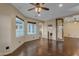 Hardwood floor bedroom with access to laundry and views at 2322 E Samantha Way, Phoenix, AZ 85042