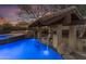 Relaxing pool area with water features and a covered bar at 2322 E Samantha Way, Phoenix, AZ 85042