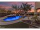 Inviting pool with a spa and built-in bar at 2322 E Samantha Way, Phoenix, AZ 85042