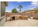 Outdoor kitchen and patio area with stonework at 2749 E Pearl St, Mesa, AZ 85213