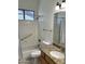 Bathroom featuring a granite-topped vanity and tile flooring with a shower-tub combo at 7143 E Canyon Wren Dr, Gold Canyon, AZ 85118