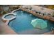 Luxury pool with spa and waterfall features at 8540 E Mcdowell Rd # 121, Mesa, AZ 85207