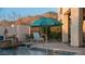 Enjoy the refreshing pool with adjacent patio seating at 8540 E Mcdowell Rd # 121, Mesa, AZ 85207