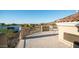 Rooftop deck with wrought iron railing and mountain views at 8540 E Mcdowell Rd # 121, Mesa, AZ 85207