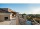 Spacious upper balcony overlooking the pool and desert landscape at 8540 E Mcdowell Rd # 121, Mesa, AZ 85207