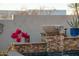 Tranquil water feature in the backyard at 8540 E Mcdowell Rd # 121, Mesa, AZ 85207