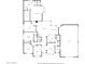 Outlined floor plan showcasing the layout of the home with the general orientation and position of each of the rooms at 21406 E Mewes N Rd, Queen Creek, AZ 85142