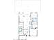 Black and white floor plan showcases layout with primary bedroom, multiple bedrooms, living room, and kitchen at 2453 N 211Th Ln, Buckeye, AZ 85396