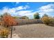 Landscaped backyard with gravel and a block wall at 41369 W Crane Dr, Maricopa, AZ 85138