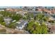 Aerial view showing a home's location near a city skyline at 221 E 14Th St, Tempe, AZ 85281