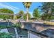 Neat front yard with brick wall, cacti, and seating area at 221 E 14Th St, Tempe, AZ 85281