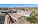 Aerial view of house and backyard with mountain view at 1744 E 16Th Ave, Apache Junction, AZ 85119