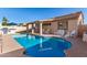 Relaxing pool area with patio furniture and grilling station at 20020 N 21St St, Phoenix, AZ 85024