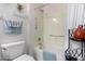 Bathroom with a shower/tub combo and grab bars at 31627 N Poncho Ln, San Tan Valley, AZ 85143