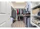 Spacious walk-in closet with ample hanging space and shelving at 31627 N Poncho Ln, San Tan Valley, AZ 85143