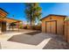 Large backyard with storage shed and covered patio at 4343 E Downing St, Mesa, AZ 85205