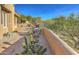 Landscaped patio with desert plants and mountain views at 7479 E Sunset Sky Cir, Scottsdale, AZ 85266