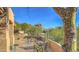 Landscaped front yard with desert plants and mountain backdrop at 7479 E Sunset Sky Cir, Scottsdale, AZ 85266