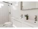 Bathroom with double vanity and shower at 837 E Echo Ln, Phoenix, AZ 85020