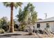 Landscaped front yard with palm trees and gravel at 837 E Echo Ln, Phoenix, AZ 85020