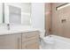 Contemporary bathroom featuring a neutral color palette and a bathtub at 13924 E Windstone Trl, Scottsdale, AZ 85262