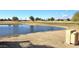 View of pond and golf course from backyard at 1950 N 142Nd Ave, Goodyear, AZ 85395