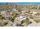 Stunning aerial view of luxury homes nestled in a desert landscape with mountain views at 15155 E Westridge Dr, Fountain Hills, AZ 85268