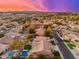 Aerial view showcasing a house with a pool and landscaped backyard at 2257 W Periwinkle Way, Chandler, AZ 85248