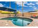 Relaxing kidney-shaped pool surrounded by a flagstone patio at 2257 W Periwinkle Way, Chandler, AZ 85248