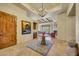 Elegant entry with high ceilings and wood floors at 27440 N Alma School Pkwy # 101, Scottsdale, AZ 85262