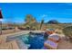 Inviting spa and pool with mountain views; a perfect desert retreat at 27440 N Alma School Pkwy # 101, Scottsdale, AZ 85262