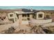 Aerial view of a modern home with a large backyard at 40564 N 50Th St, Cave Creek, AZ 85331