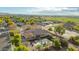 Aerial view of house, pool, and backyard at 2090 E Coconino Ct, Gilbert, AZ 85298