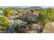 Aerial view of house, pool, and backyard at 2090 E Coconino Ct, Gilbert, AZ 85298