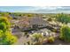 Aerial view of house, pool, and backyard at 2090 E Coconino Ct, Gilbert, AZ 85298