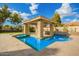 Luxury pool with pergola and seating area at 2090 E Coconino Ct, Gilbert, AZ 85298