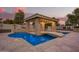 Relaxing pool area with a gazebo and built-in bar at 2090 E Coconino Ct, Gilbert, AZ 85298