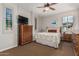 Bright bedroom with a comfortable bed and plenty of natural light at 3415 E Sports Dr, Gilbert, AZ 85298