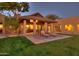 Patio with lounge chairs and a view of the house at 9515 E Sundance Trl, Scottsdale, AZ 85262