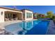 Stunning pool and spa with a large patio at 97 E Alcatara Ave, San Tan Valley, AZ 85140