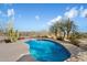 Inviting kidney-shaped pool with expansive desert views at 30247 N 164Th St, Scottsdale, AZ 85262