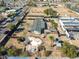 Aerial view of the home featuring in-ground pool with fence surround and mature landscaping at 3740 E Edna Ave, Phoenix, AZ 85032