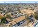 Property aerial showcasing proximity to the highway and surrounding neighborhood features at 3740 E Edna Ave, Phoenix, AZ 85032