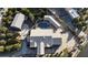 Top-down view of a house with a pool and detached garage at 3835 E Leland St, Mesa, AZ 85215