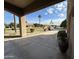 Covered patio offers a relaxing space overlooking the neighborhood at 3835 E Leland St, Mesa, AZ 85215