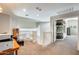 Upstairs hallway with a desk, chair and built-in shelving at 9131 W Albert Ln, Peoria, AZ 85382