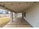 Covered patio with string lights overlooking the backyard at 12130 N 70Th Ave, Peoria, AZ 85345