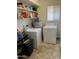 Bright laundry room with washer, dryer and storage at 3325 W Belmont Ave, Phoenix, AZ 85051