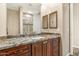 Clean bathroom with granite countertop and single sink vanity at 34704 N 93Rd Pl, Scottsdale, AZ 85262