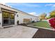 Private backyard bocce ball court adjacent to a patio area at 6229 E Gold Dust Ave, Paradise Valley, AZ 85253